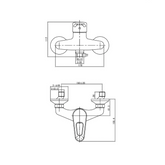 Aqua-Su "Luna" Duscharmatur (chrom)